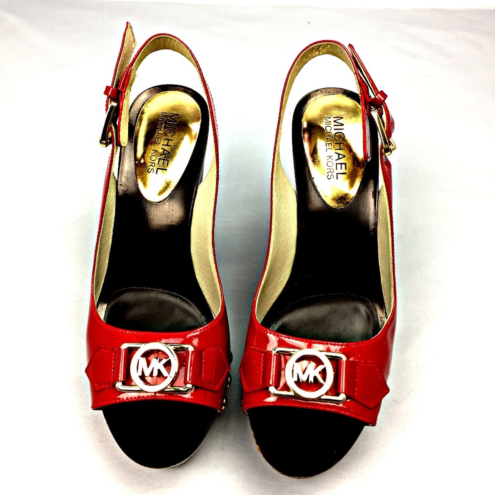 MICHAEL KORS Red Patent Leather